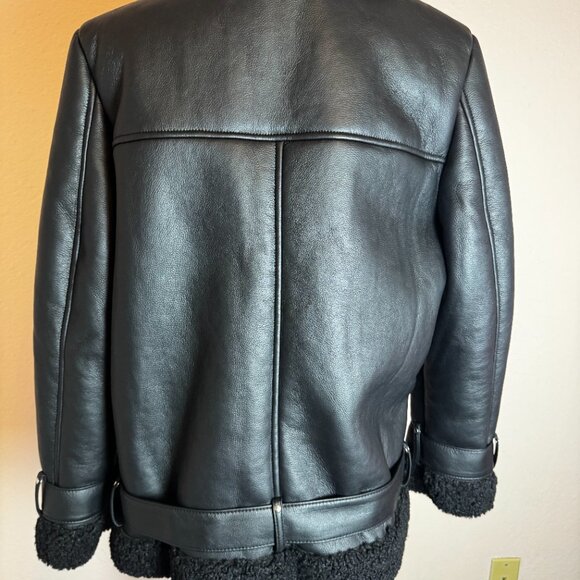 Steve Madden Women's Quinn Faux Leather Lined Moto Jacket Small NWOT - Picture 2 of 8